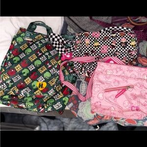 Harajuku Lovers Green and Pink Fashion Bags